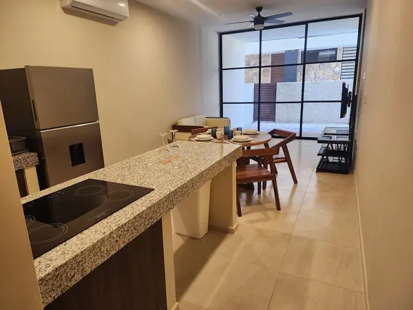 Departamento Amueblado(PB) en Renta en Kenúa, Citadella, Cholul