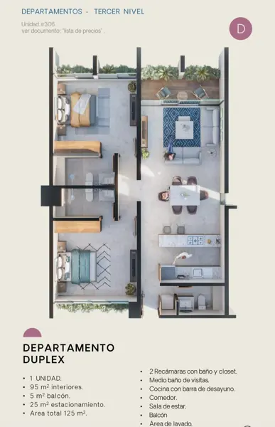 Departamento en venta en Mexico, Mérida — foto 3 de 22