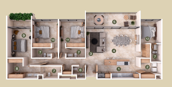 Departamento en venta en San Ramon Norte, Mérida — foto 3 de 28