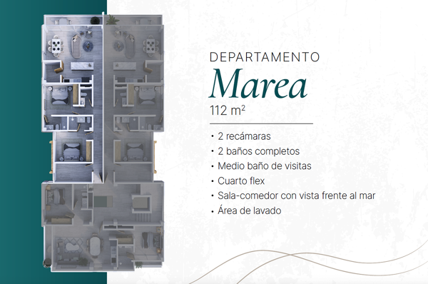 Departamento en venta en Chelem, Progreso — foto 3 de 15