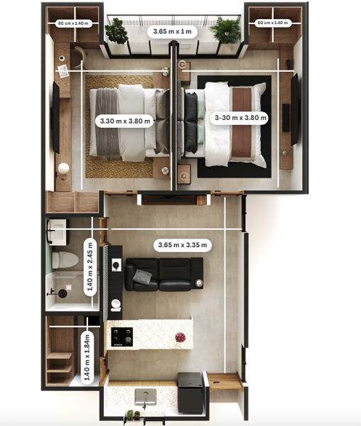 Departamento en venta en Diaz Ordaz, Mérida — foto 3 de 18