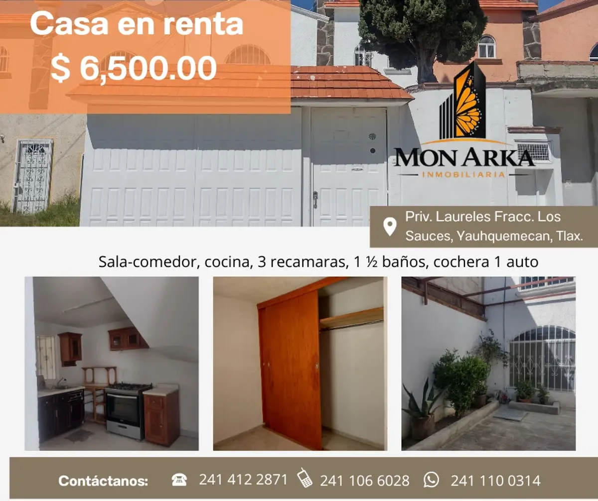Casa en renta en Los Sauces II, Yauhquemehcan — foto 1 de 11