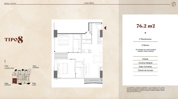Departamento en venta en Xcumpich, Mérida — foto 2 de 21