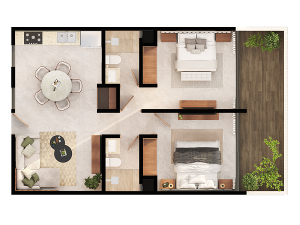 Departamento en venta en Conkal, Conkal — foto 2 de 17