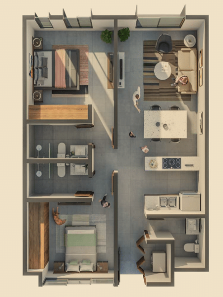 Departamento en renta en Montebello, Mérida — foto 2 de 22