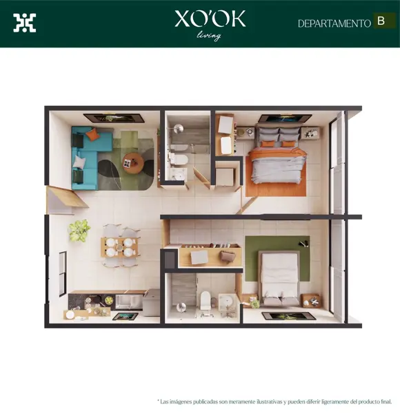 Departamento en venta en Temozon Norte, Mérida — foto 2 de 17