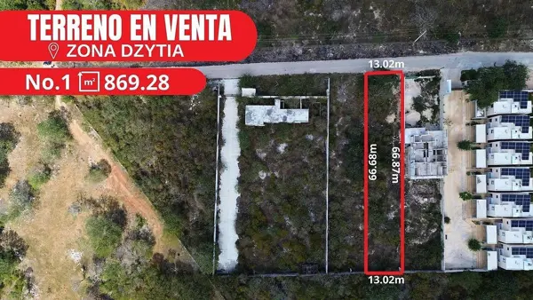 Terreno(869) en Venta en Dzitya