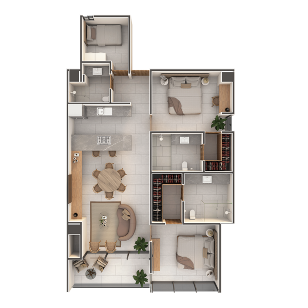 Departamento en venta en Sodzil Norte, Mérida — foto 2 de 15