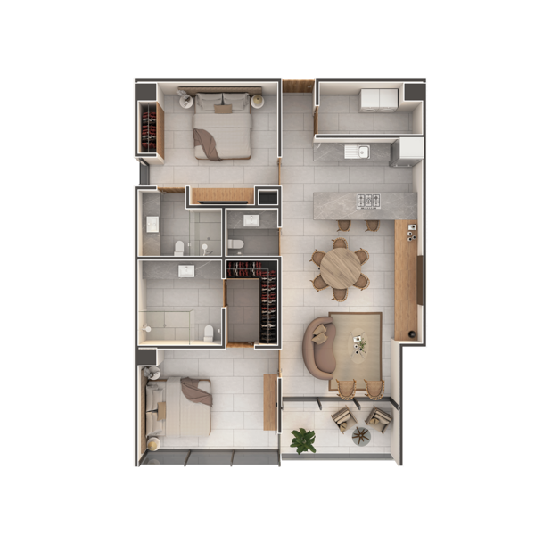 Departamento en venta en Sodzil Norte, Mérida — foto 2 de 15