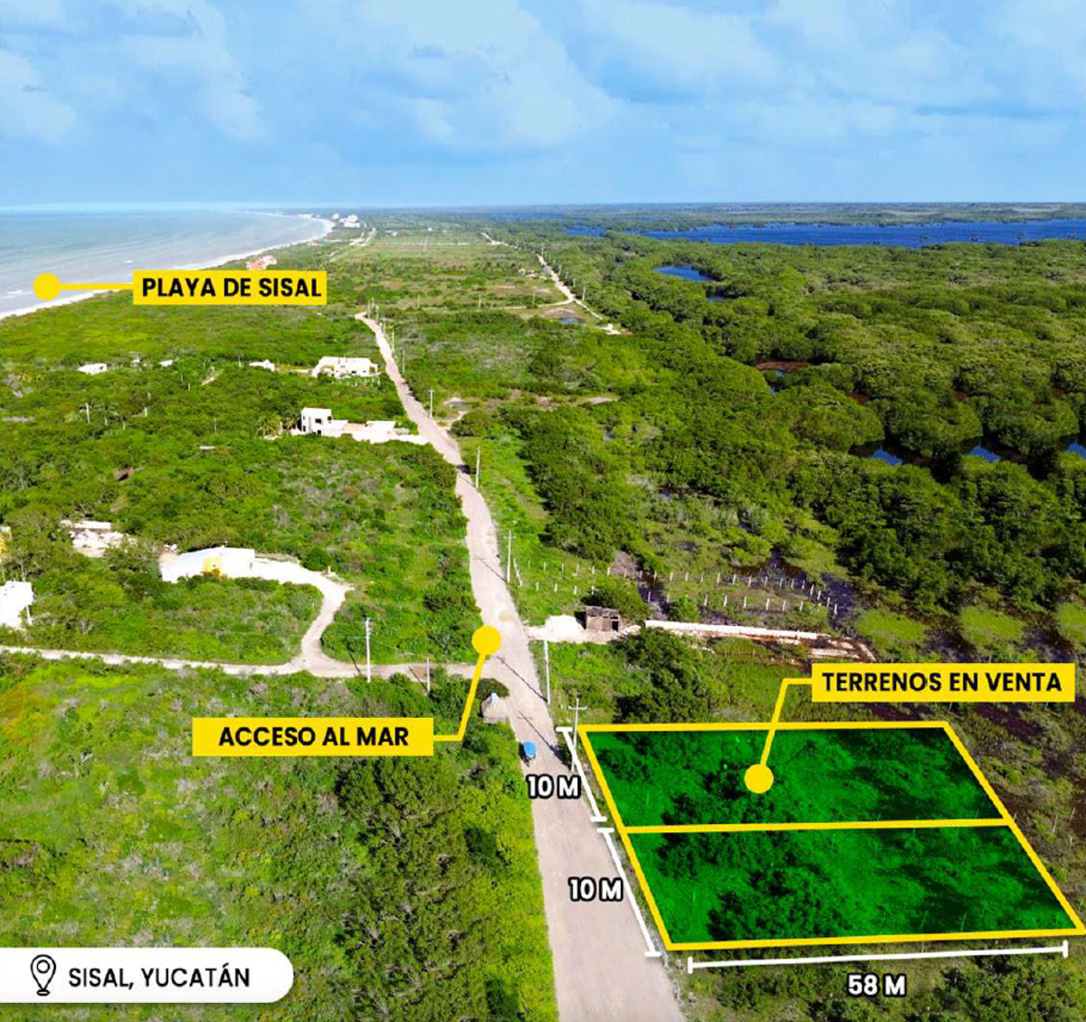 Terreno en venta en Sisal, Hunucmá — foto 1 de 17