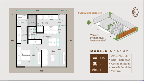 Departamento en venta en Cholul, Mérida — foto 2 de 21