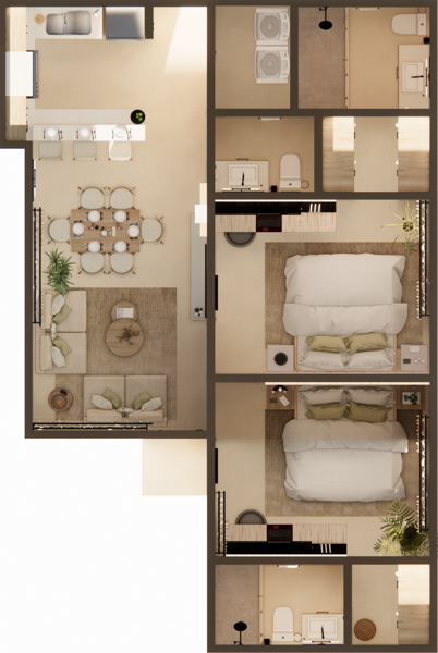 Departamento en venta en Xcumpich, Mérida — foto 2 de 36