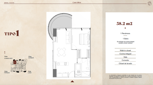 Departamento en venta en Xcumpich, Mérida — foto 2 de 20