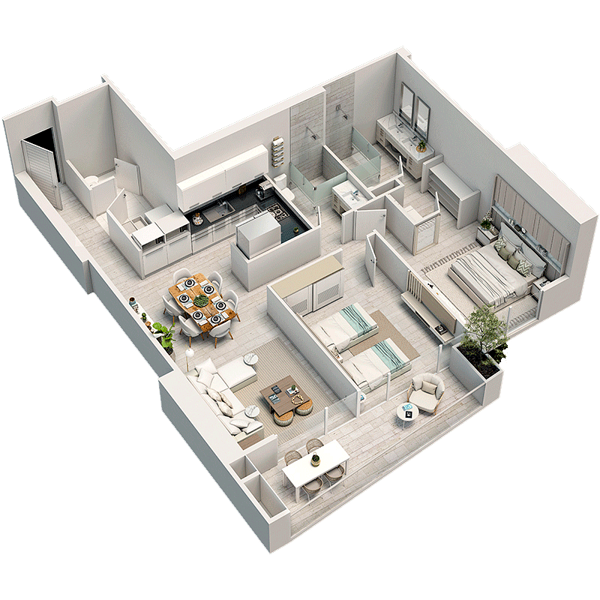 Departamento 2R110 Torre Alaya en Venta en Infiniti Mérida