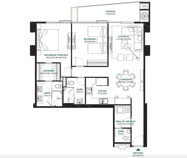 Departamento en venta en Monterreal, Mérida — foto 2 de 37