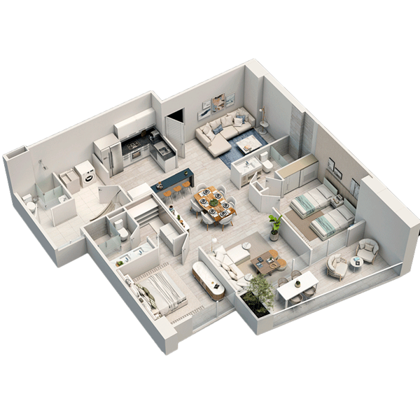 Departamento 2R132 Torre Alaya en Venta en Infiniti Mérida