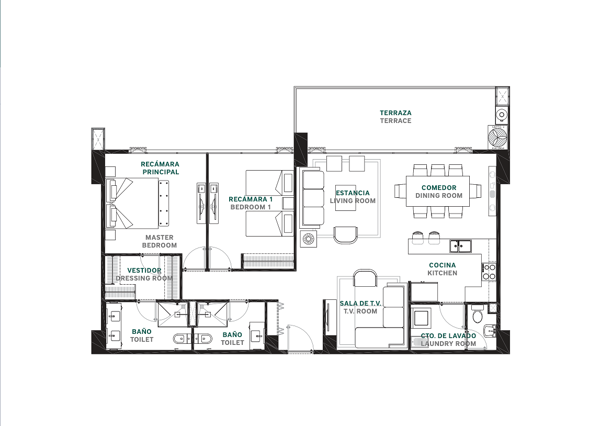Departamento en venta en Monterreal, Mérida — foto 2 de 24