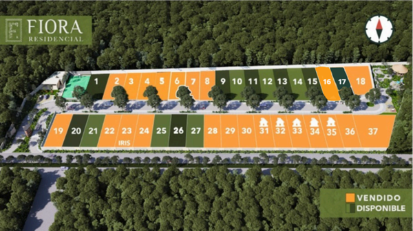Terreno en venta en Privada Fiora, Cholul