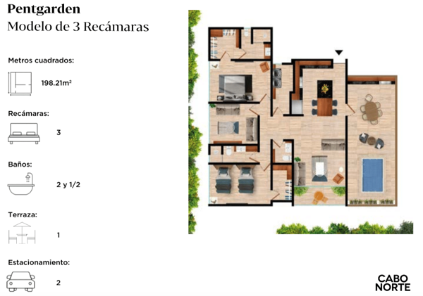 Departamento en venta en Cabo Norte, Mérida — foto 3 de 28