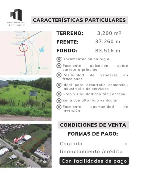 Terreno en venta en Tecolotlán, Tecolotlán — foto 2 de 2