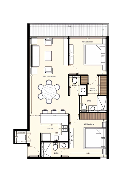 Departamento en renta en Santa Gertrudis Copo, Mérida — foto 2 de 27