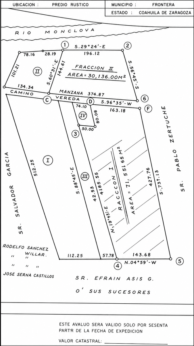 Terreno en venta en Estancias de Santa Ana, Monclova — foto 1 de 2
