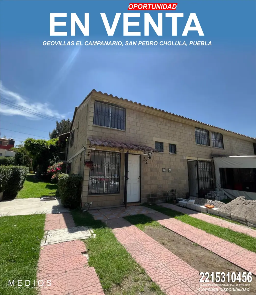 Casa en venta en Geovillas El Campanario, San Pedro Cholula — foto 1 de 12