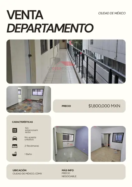 Departamento en Portales Sur, Benito Juárez, Ciudad de México