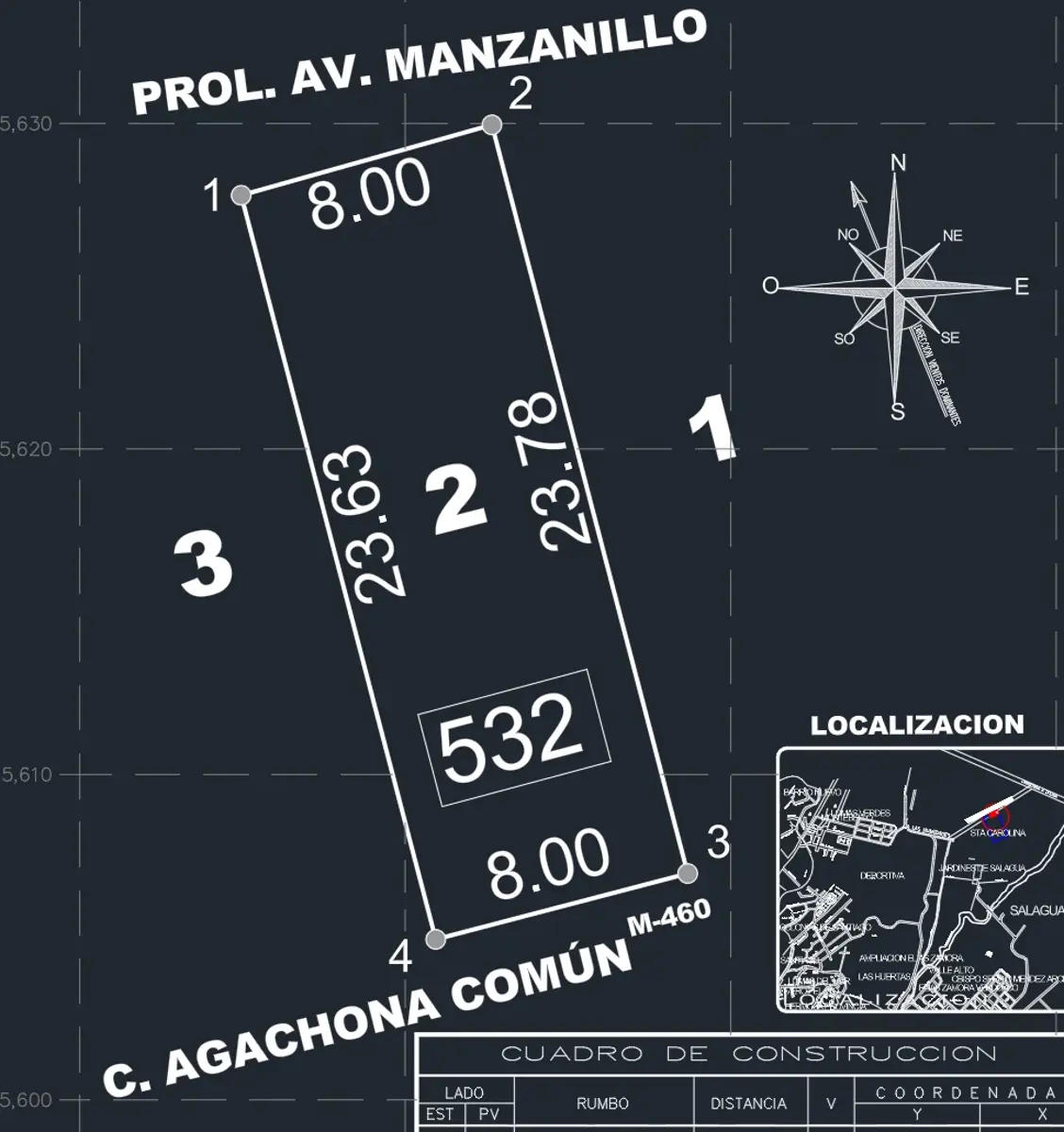 Terreno en venta en Santa Carolina, Manzanillo — foto 1 de 3