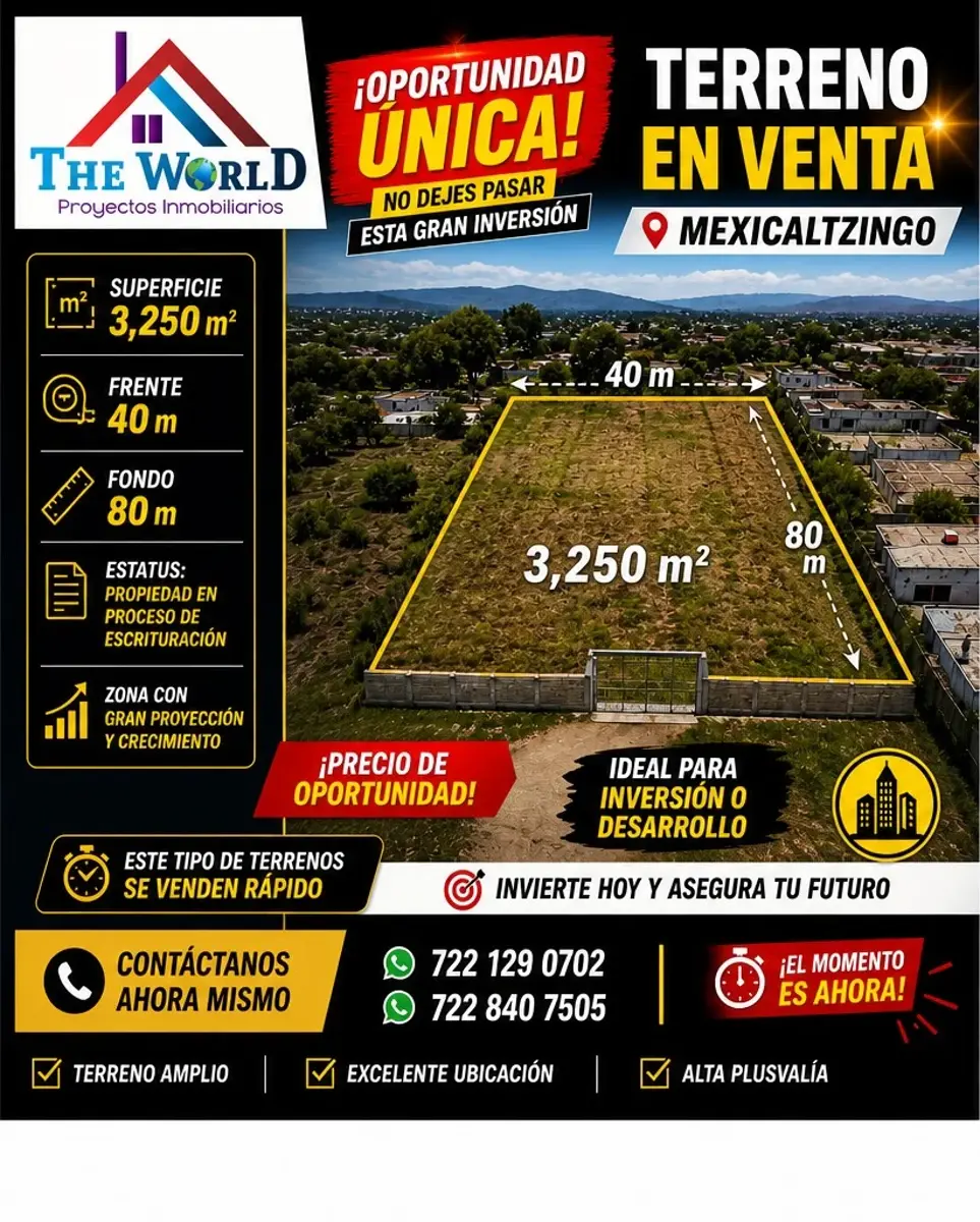 Terreno en venta en San Isidro, Mexicaltzingo