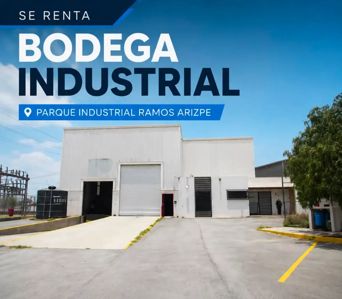 BODEGA INDUSTRIAL EN RENTA
UBICADA EN: PARQUE INDUSTRIAL RAMOS ARIZPE BODEGA INDUSTRIAL EN RENTA
UBICADA EN: PARQUE INDUSTRIAL RAMOS ARIZPE