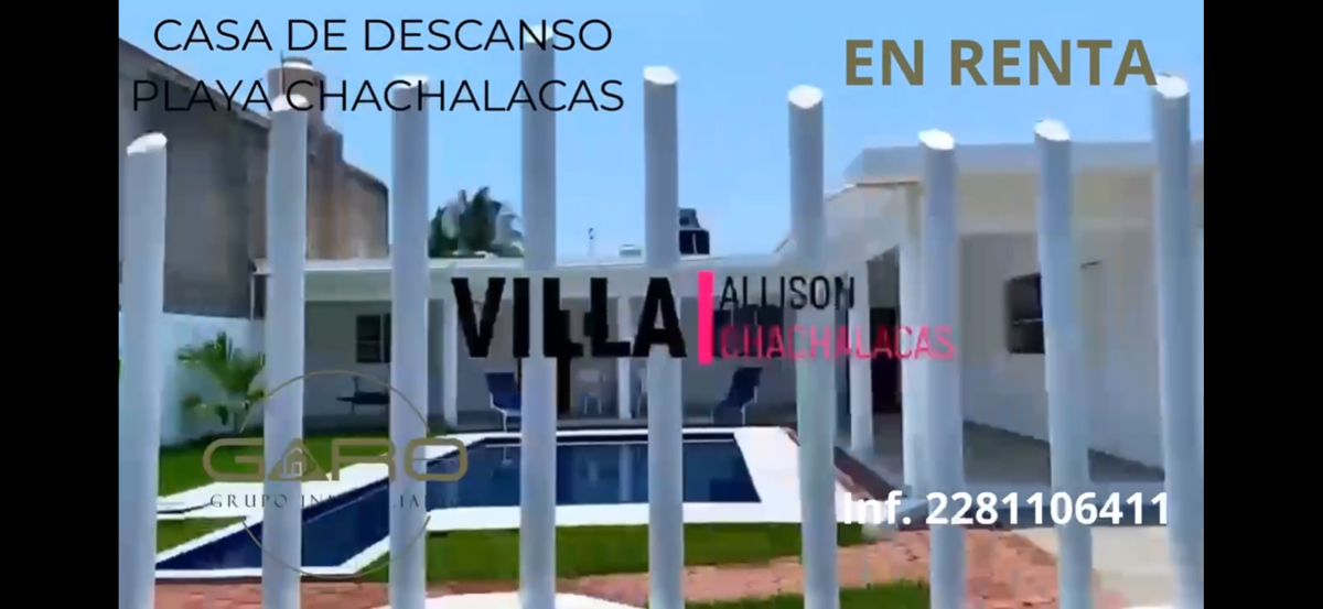 Casa en renta en Playa de Chachalacas, Úrsulo Galván — foto 1 de 8