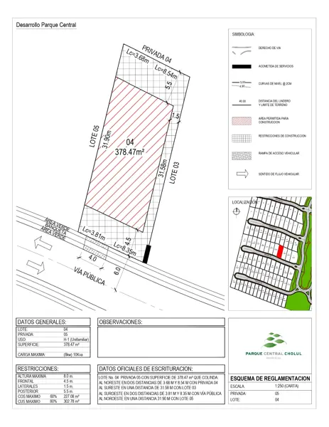 Terreno Privada Cedro Lote 04