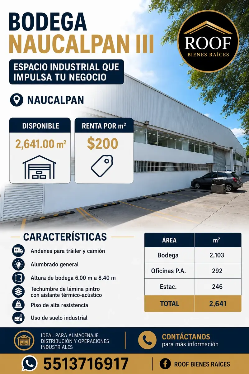 Bodega en renta en Industrial Alce Blanco, Naucalpan de Juárez — foto 1 de 58