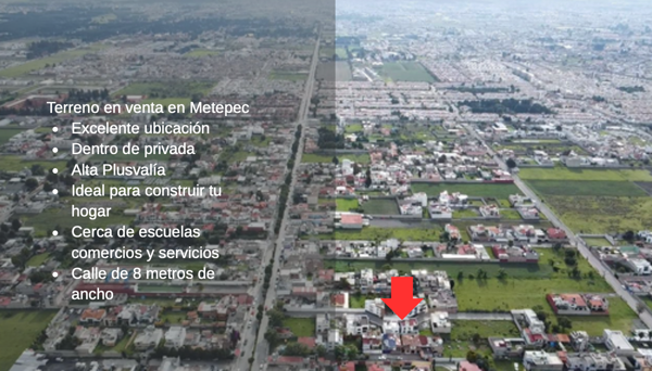 Terreno en venta en Agrícola Lázaro Cárdenas, Metepec — foto 3 de 8