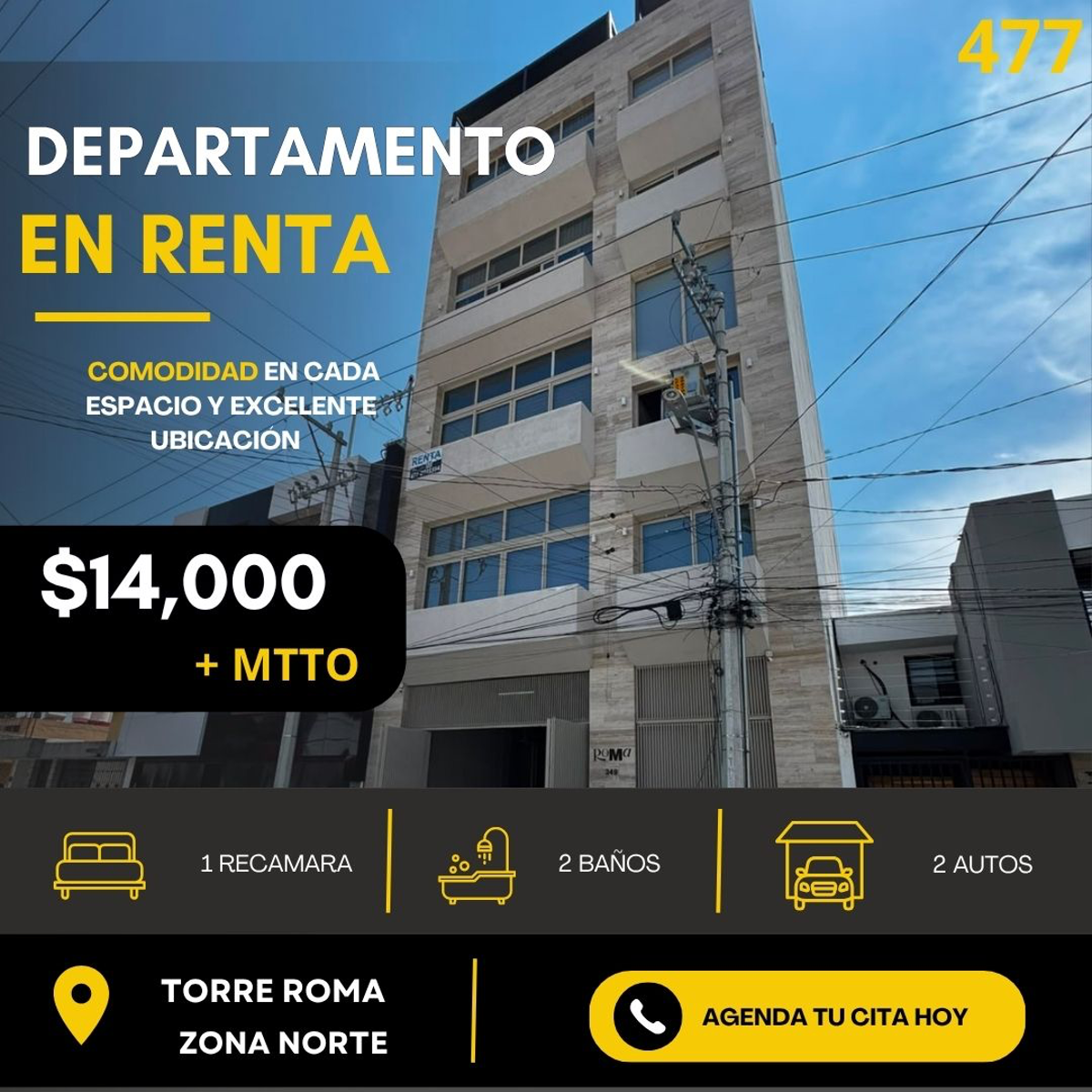 Departamento en renta en Jardines del Moral, León — foto 1 de 13