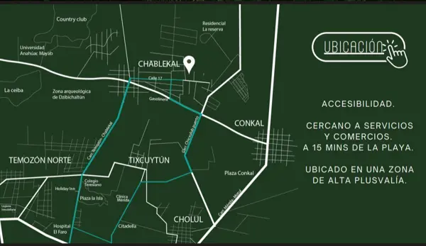 Terreno en venta en Chablekal, Mérida — foto 2 de 2