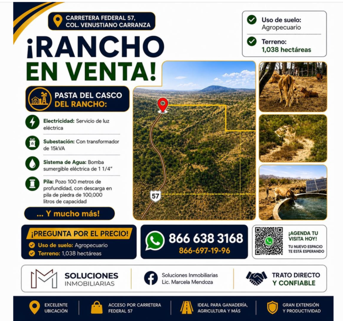 Finca-Rancho en venta en El Nogal, Sabinas — foto 1 de 3