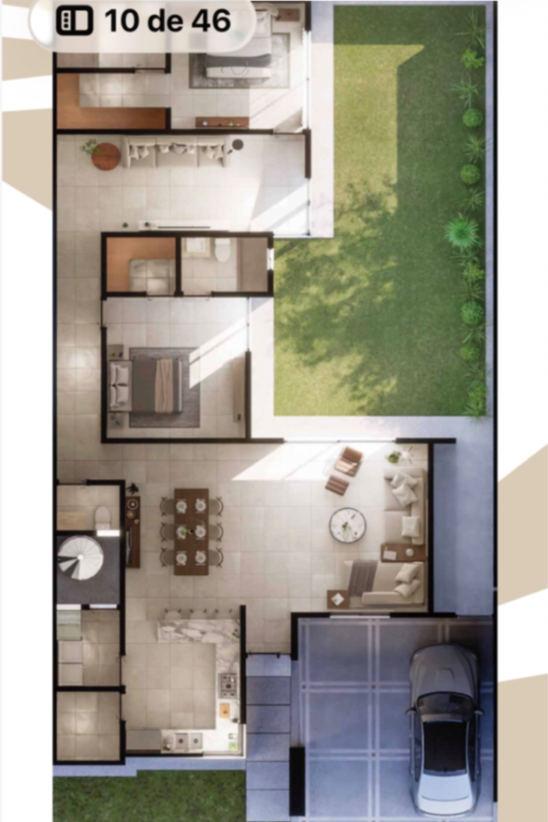 Vista 2 de CASA COLINA DE SANTIAGO MODELO BLANC