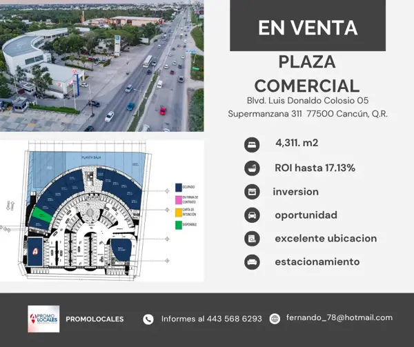 ¿AÚN DEJAS TU DINERO EN EL BANCO O EN LA BOLSA? ESTA PLAZA EN CANCÚN PAGA MÁS.