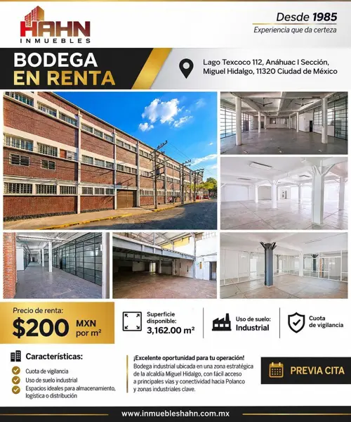 Bodega en renta en Anáhuac I Sección, Miguel Hidalgo — foto 2 de 11