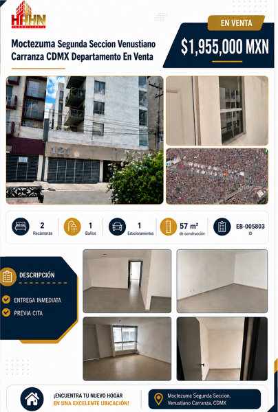 Departamento en venta en Moctezuma 2a Sección, Venustiano Carranza — foto 2 de 15