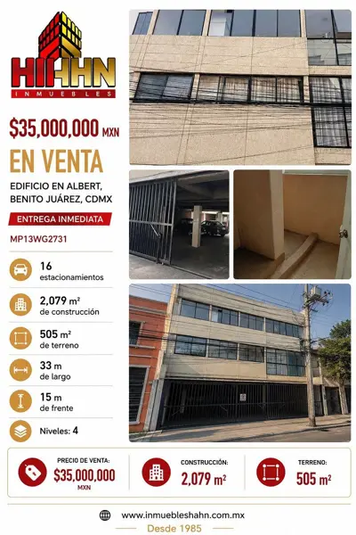 Edificio en venta en Albert, Benito Juárez — foto 2 de 23