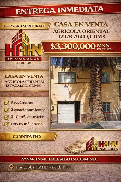 Casa en venta en Agricola Oriental, Iztacalco — foto 2 de 11