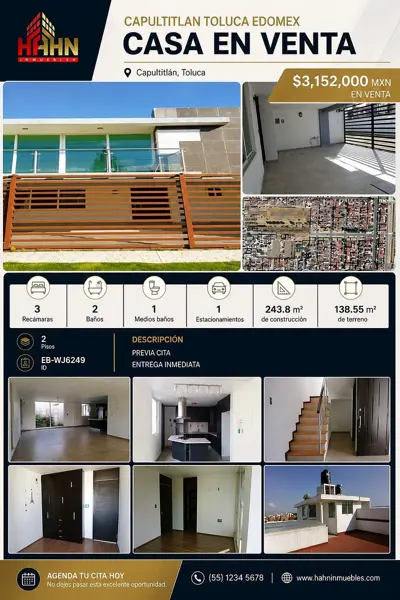 Casa en venta en Capultitlán, Toluca — foto 2 de 22