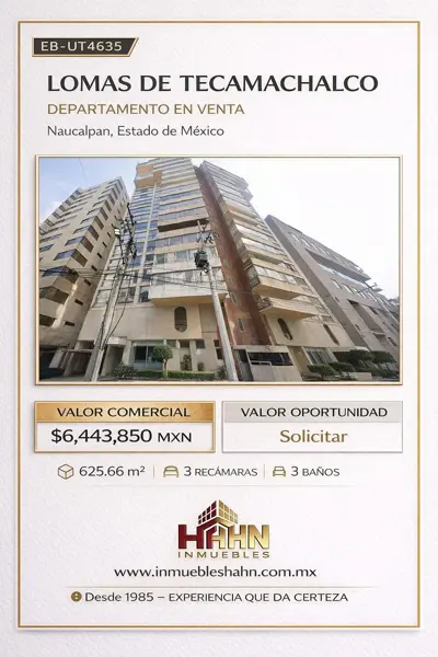 Departamento en venta en Lomas de Tecamachalco, Naucalpan de Juárez — foto 2 de 12