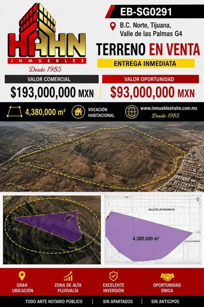 Terreno en venta en Ciudad Valle de las Palmas, Tijuana — foto 3 de 13