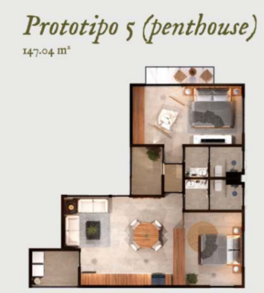 Departamento en venta en Cholul, Mérida — foto 3 de 14