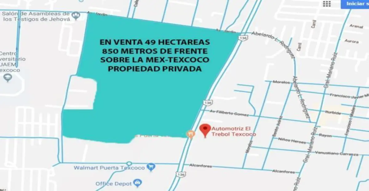 Terreno en venta en Santiago Cuautlalpan, Texcoco — foto 1 de 2