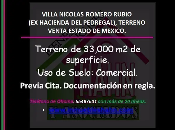 VILLA NICOLAS ROMERO RUBIO TERRENO VENTA ATIZAPAN ESTADO DE MEXICO VILLA NICOLAS ROMERO RUBIO TERRENO VENTA ATIZAPAN ESTADO DE MEXICO